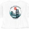 Women * | Coastal Club San Francisco Golden Gate Crop T-Shirt Wholesale White