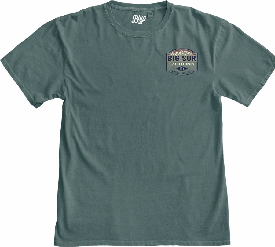 Men * | Meditate Mountains Big Sur T-Shirt Sale Online Teal