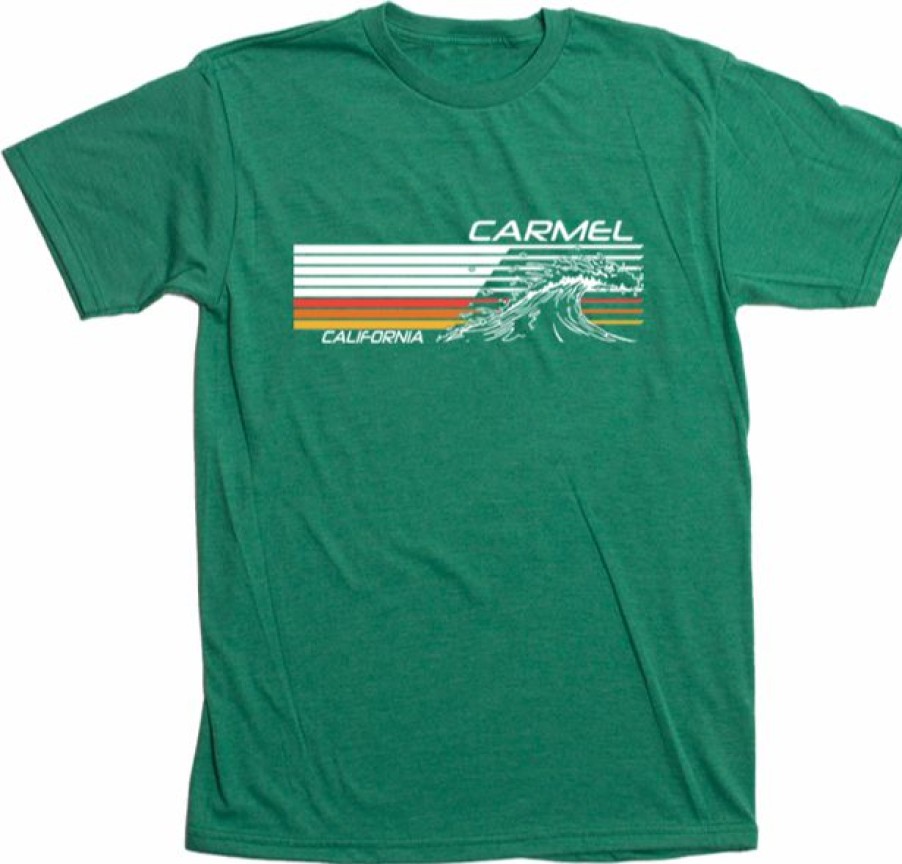 Men * | Mach 3 Wave Carmel T-Shirt Sale Online Kelly Green