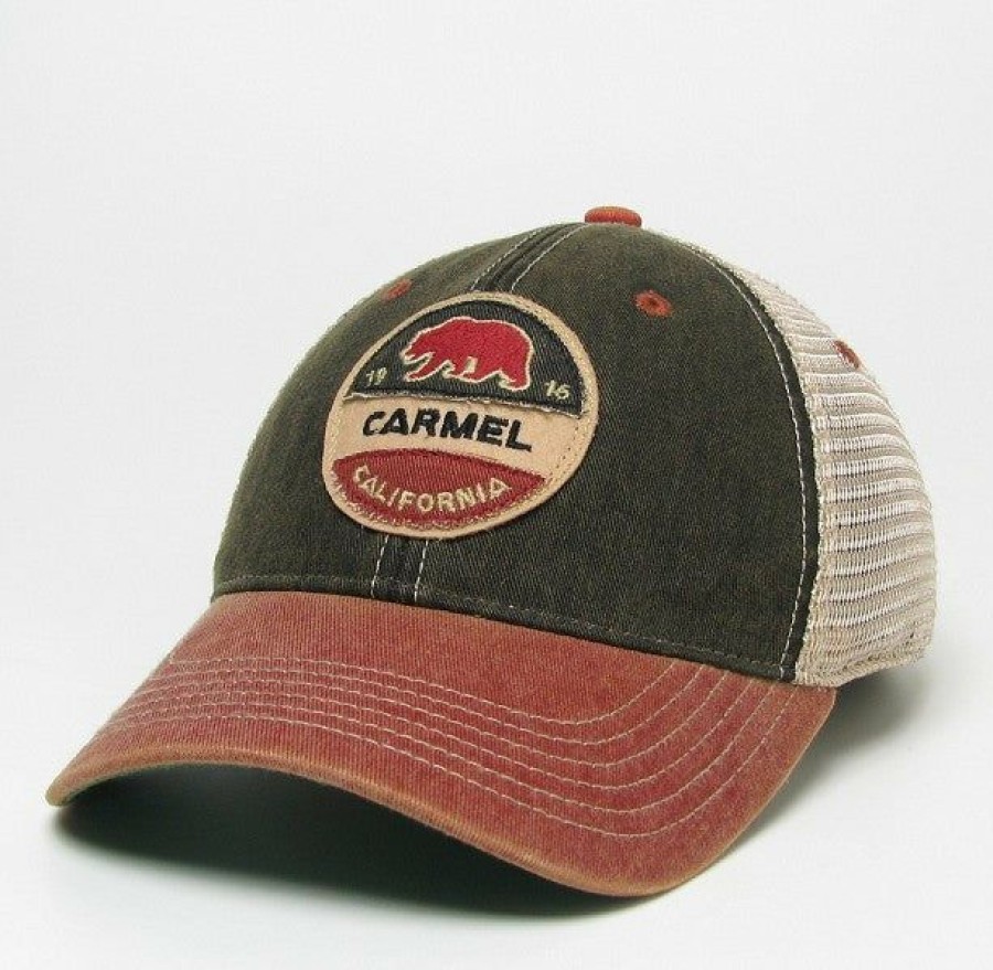 Accessories * | Carmel California Bear Circle Hat Wholesale Black/Cardinal