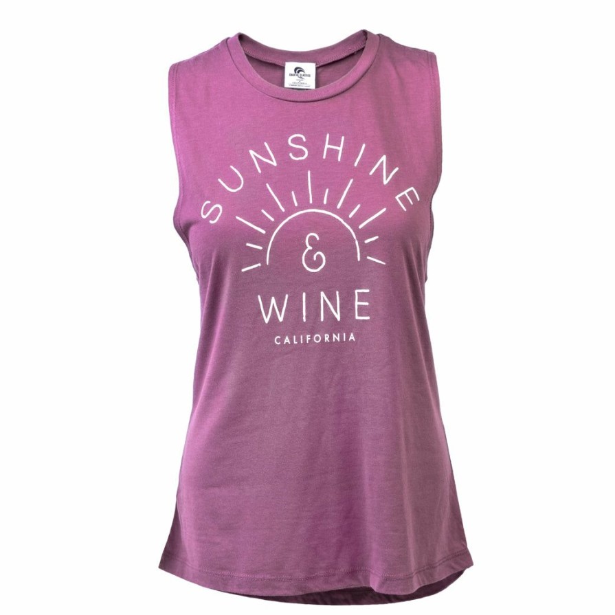 Women * | Sunshine And Wine California Tank Top Classical Shiraz