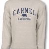 Men * | Big Loop Terry Carmel Crewneck Sweatshirt Sale Online Oatmeal