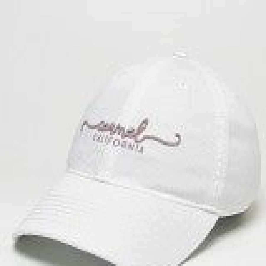 Accessories * | Simple Script Carmel Hat Bargain Sale White