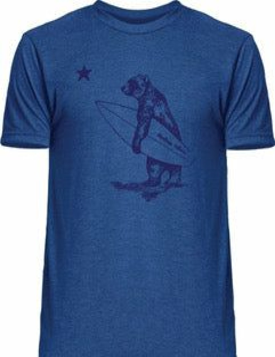 Men * | Carmel Surf Bear T-Shirt Cheap Online Vintage Royal