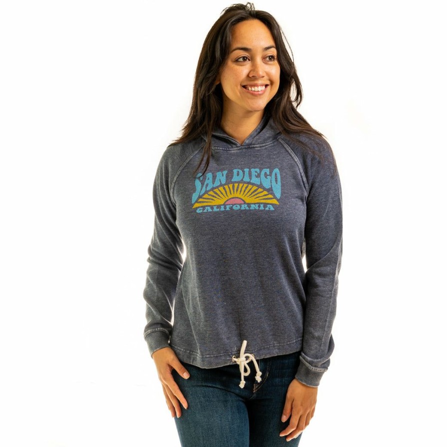 Women * | Day Dreamer San Diego Hooded Sweatshirt New Threads Navy