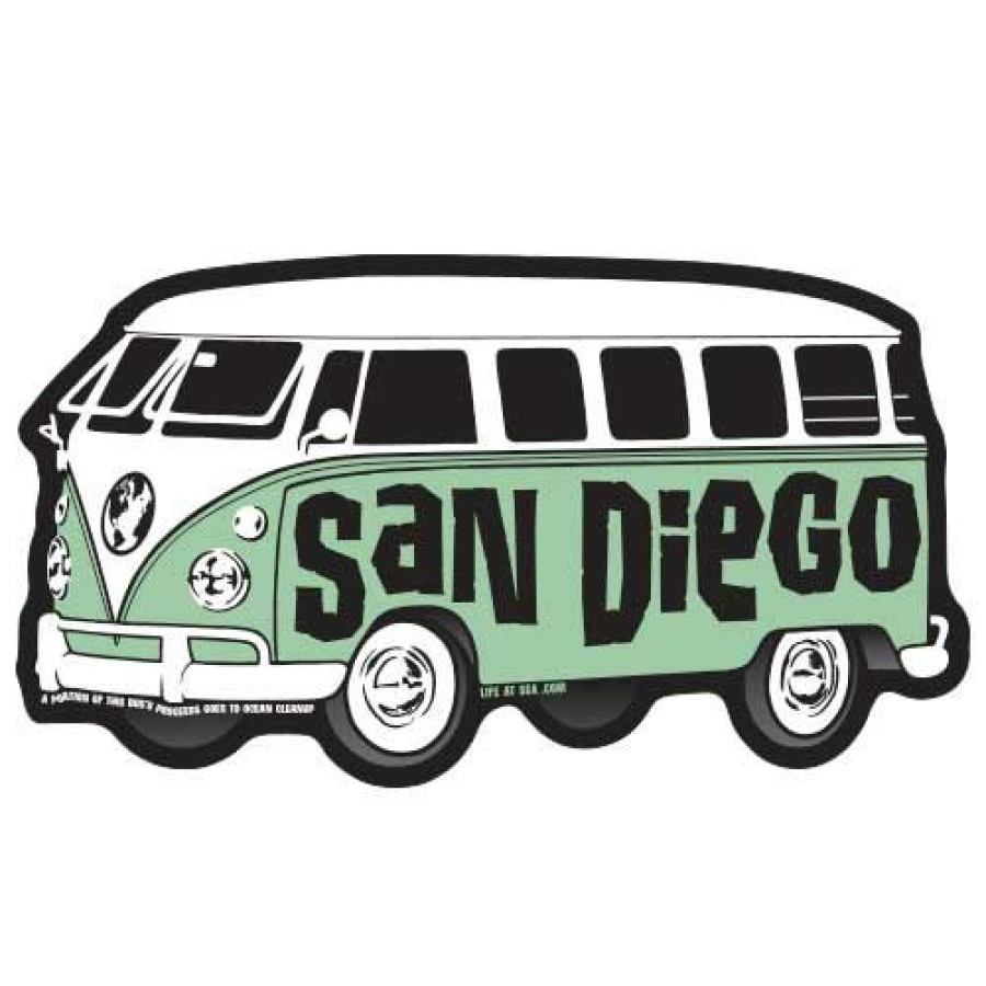 Accessories * | San Diego Vw Bus Sticker Discount Online