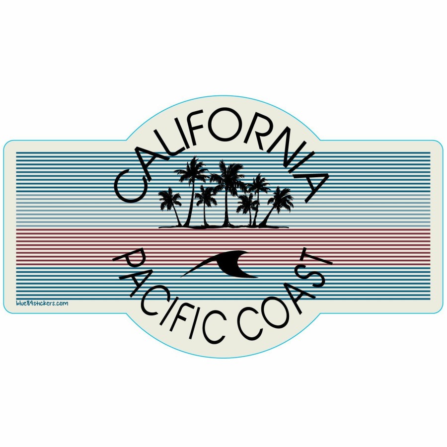 Accessories * | Test Drive Palm California Sticker Hot Sale