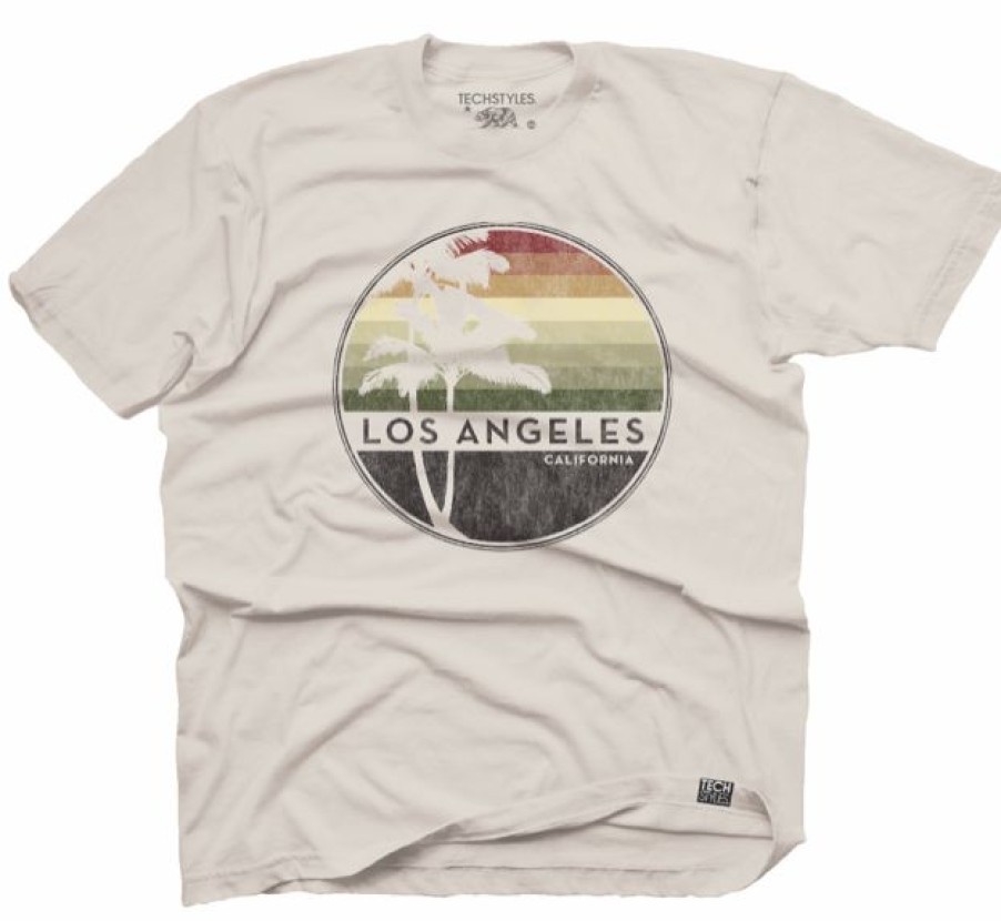 Men * | Radical Round Los Angeles T-Shirt Reliable Quality Oatmeal