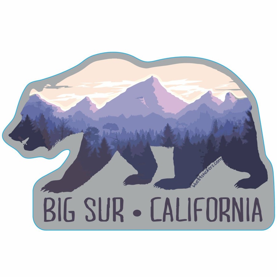 Accessories * | Helm Bear Big Sur Sticker Discount Online