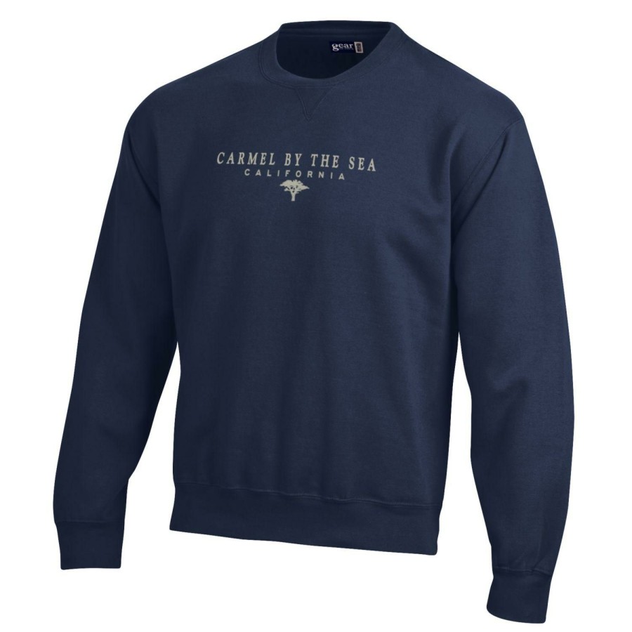 Men * | Carmel Cypress Tree Unisex Crewneck Sweatshirt Latest Navy