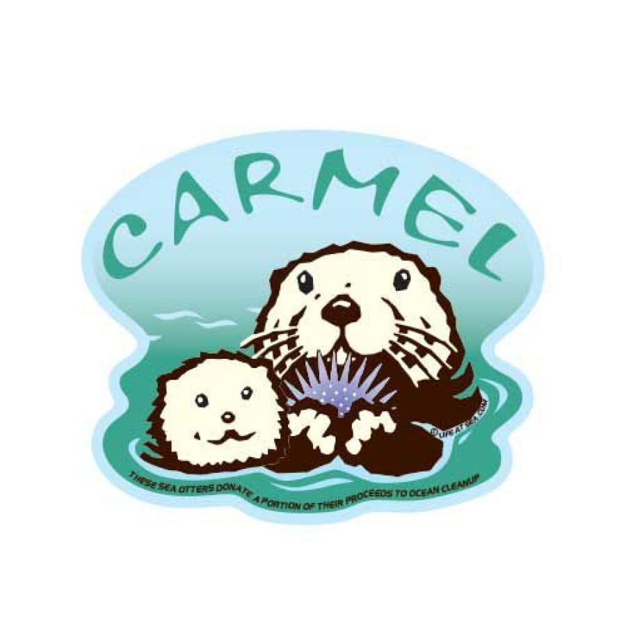 Accessories * | Carmel Sea Otter Blue Sticker Hot Sale