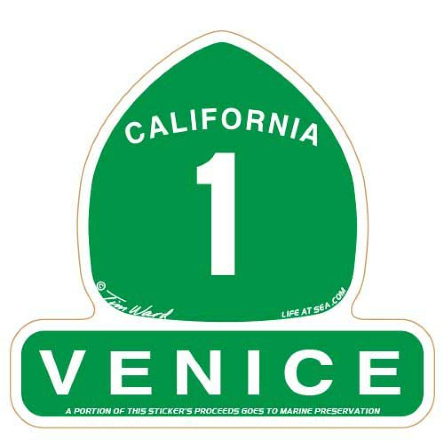 Accessories * | Venice Highway 1 Sticker Latest