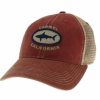 Accessories * | Carmel Showcase Shark Youth Trucker Hat Good Quality Cardinal Trucker