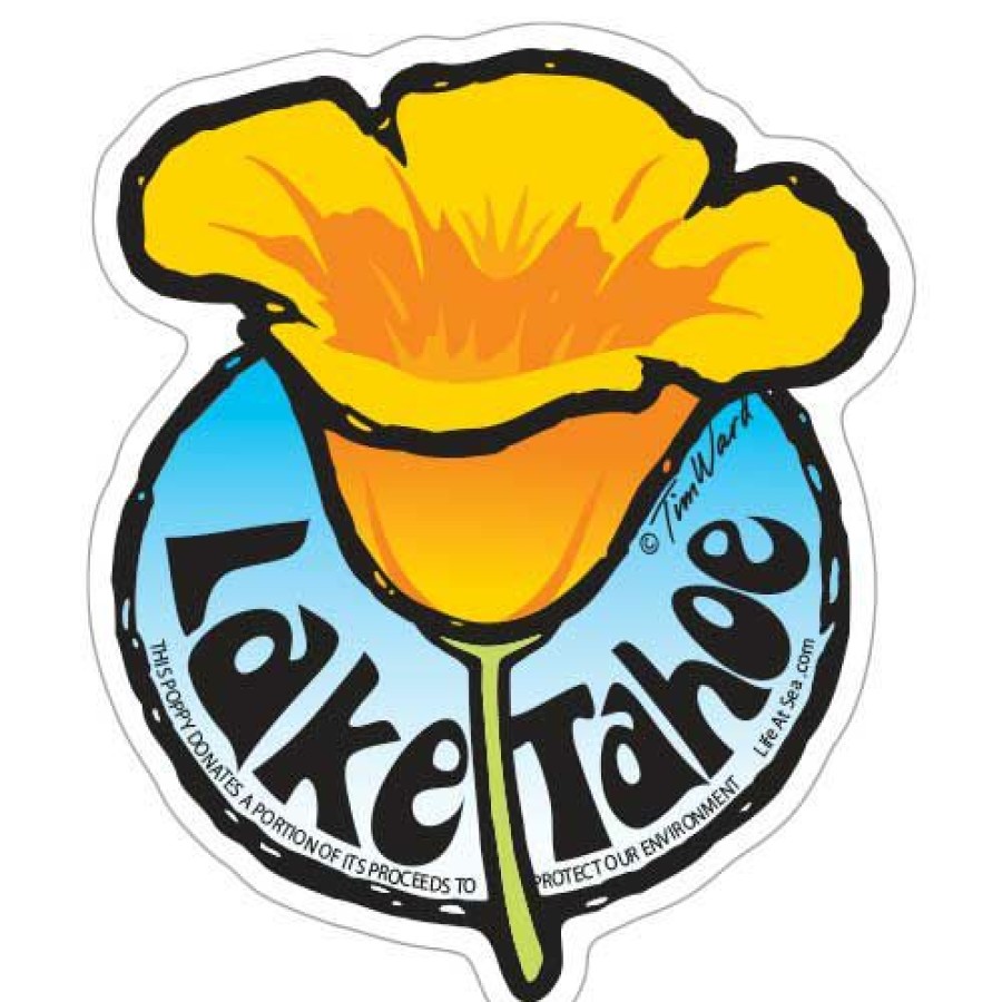 Accessories * | Lake Tahoe Poppy Small Sticker Discount Online