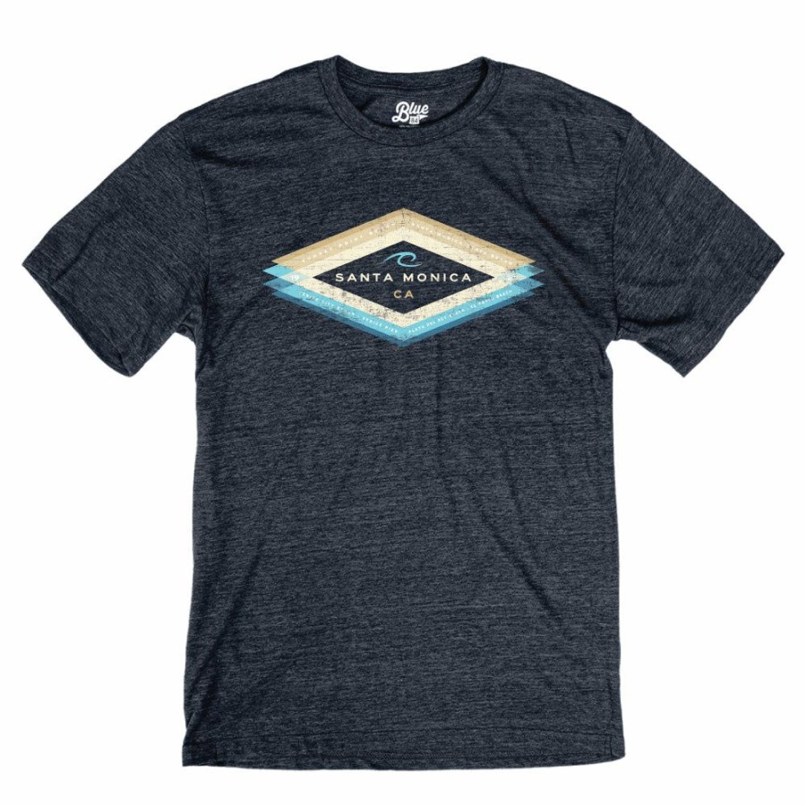 Men * | Hush Money Wave Santa Monica T-Shirt Sale Online Navy