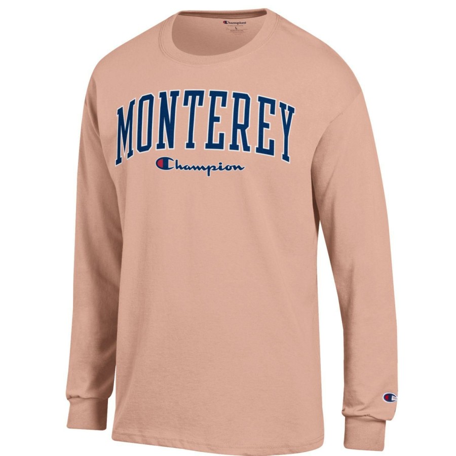 Men * | Champion Monterey Long Sleeve T-Shirt Bargain Sale Blush Pink