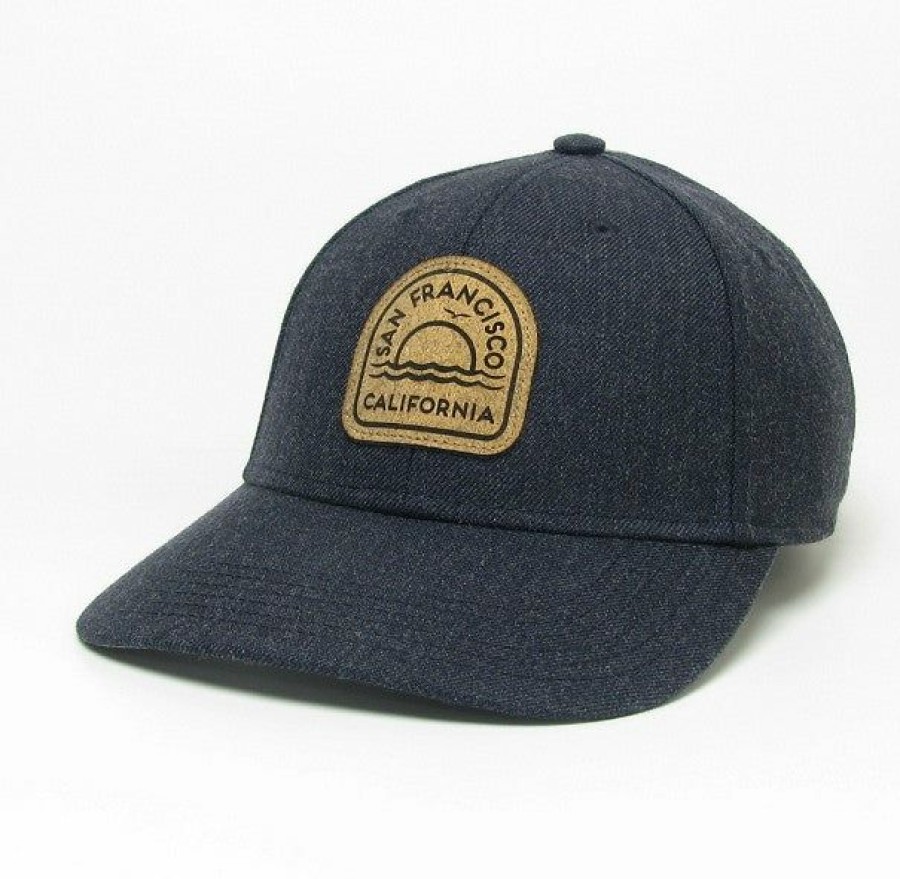 Accessories * | San Francisco Radial Top Cork Hat Latest Heather Navy