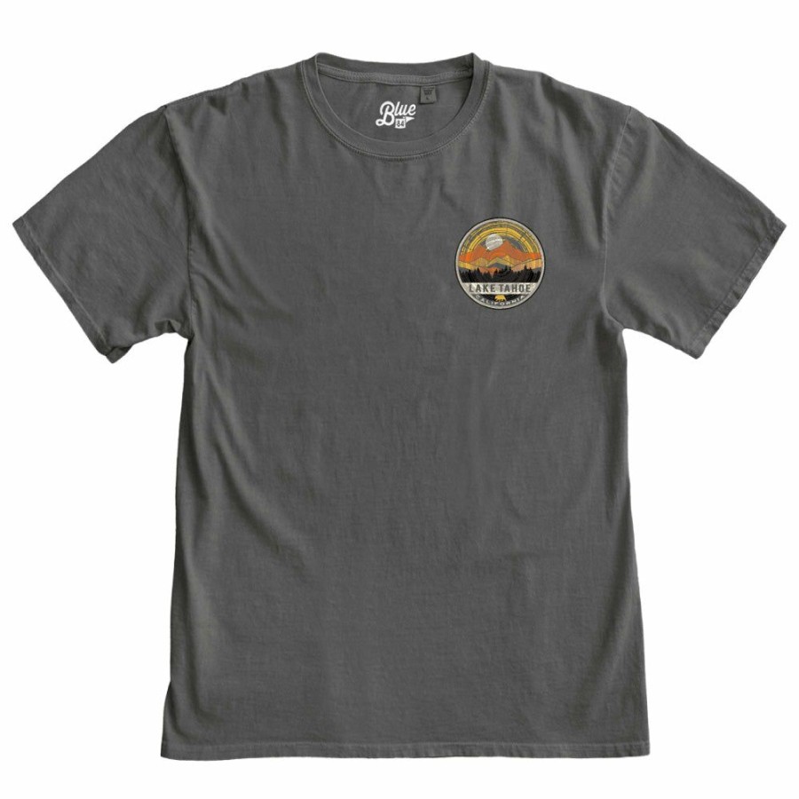 Men * | Epoch Mountains Lake Tahoe T-Shirt Best Choice Black