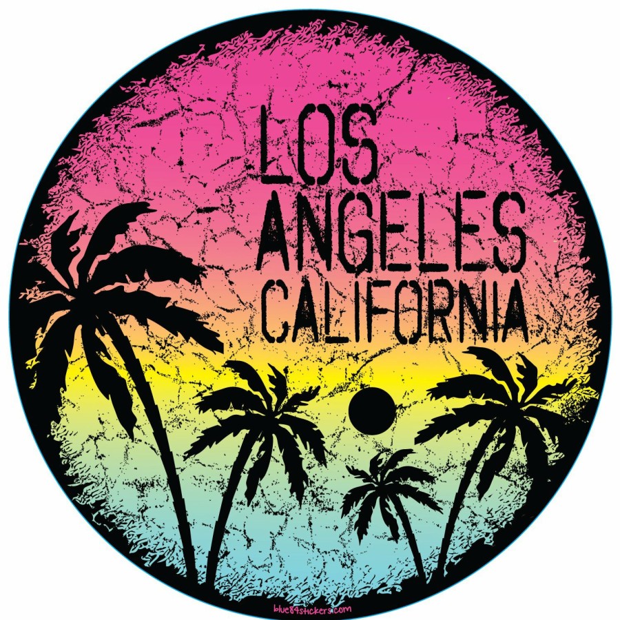 Accessories * | Diffused Palm Los Angeles Sticker Top Selling