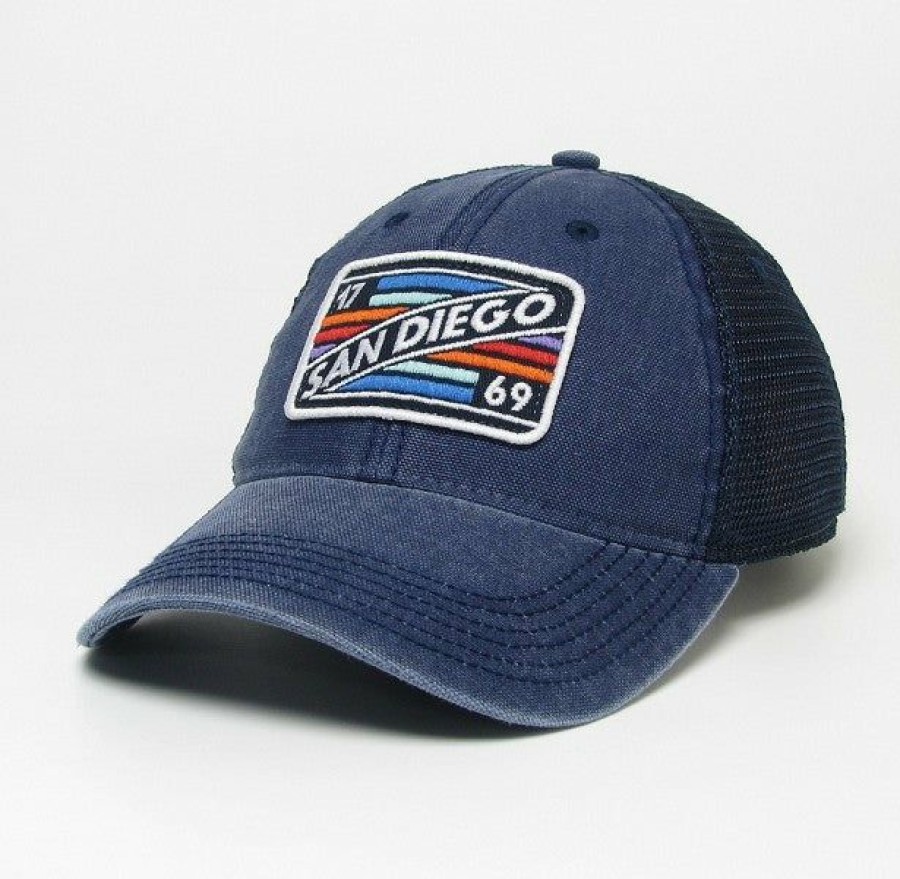 Accessories * | San Diego Crayon Trucker Hat Hot Selling Navy Trucker