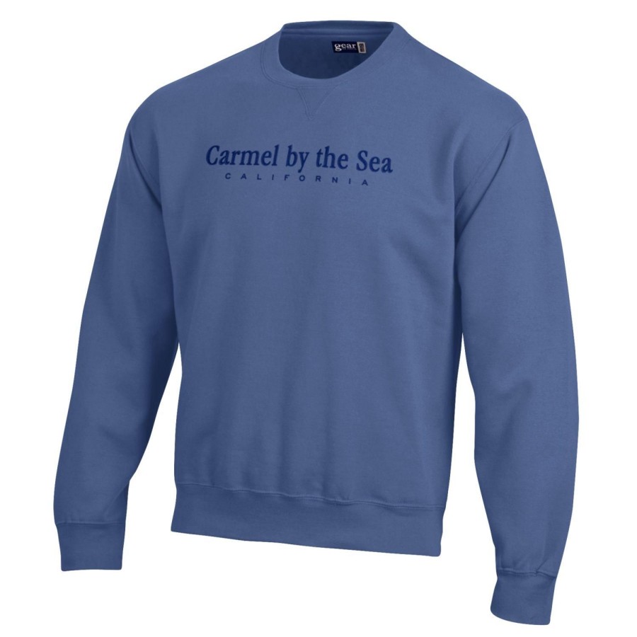 Men * | Carmel By The Sea Unisex Crewneck Sweatshirt Wholesale Dungaree Blue