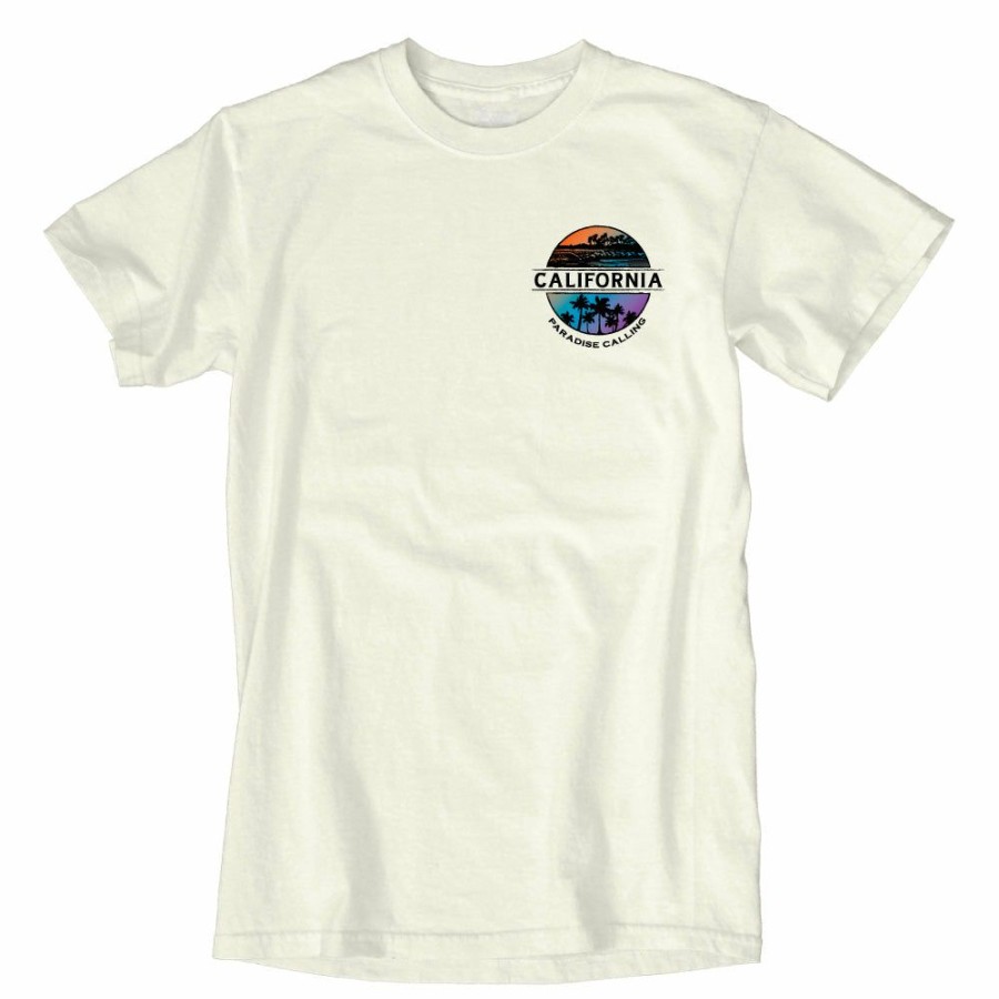 Men * | Geo Seal Palms California T-Shirt Latest Ivory