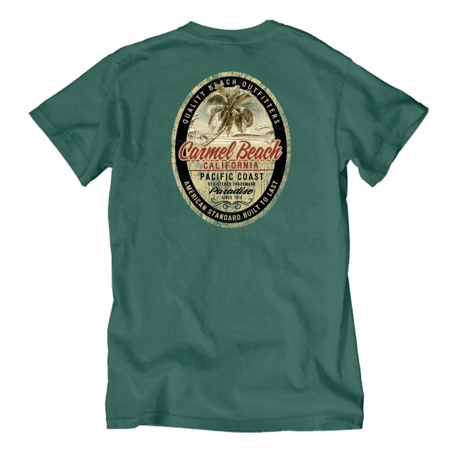 Men * | Less Surprised Beach Carmel T-Shirt Top Selling Pine