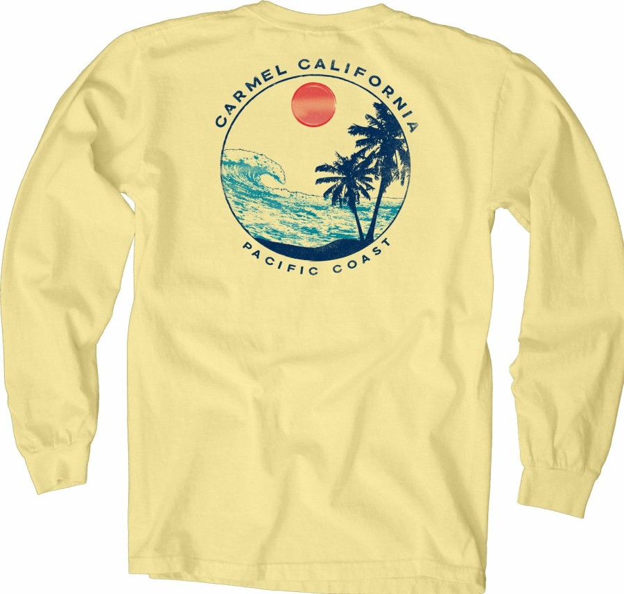 Men * | Coastal Club Wave Carmel Long Sleeve T-Shirt Special Butter