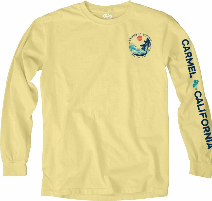 Men * | Coastal Club Wave Carmel Long Sleeve T-Shirt Special Butter