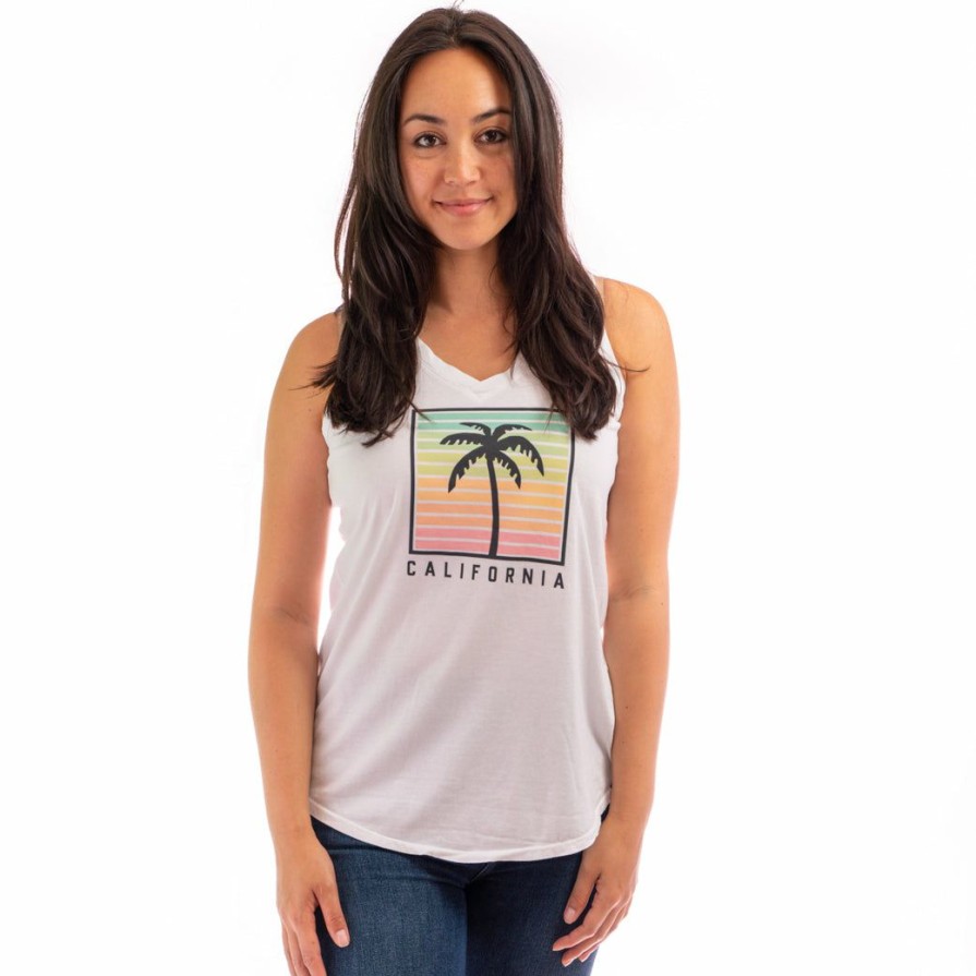 Women * | Shutters California Tank Top Best Choice White