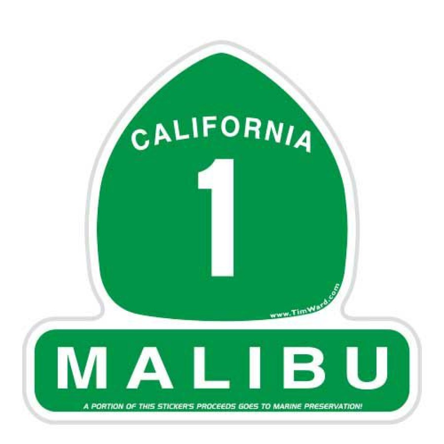 Accessories * | Malibu Highway 1 Sticker Bargain Sale