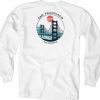 Men * | Coastal Club Golden Gate San Francisco Long Sleeve T-Shirt New Threads White