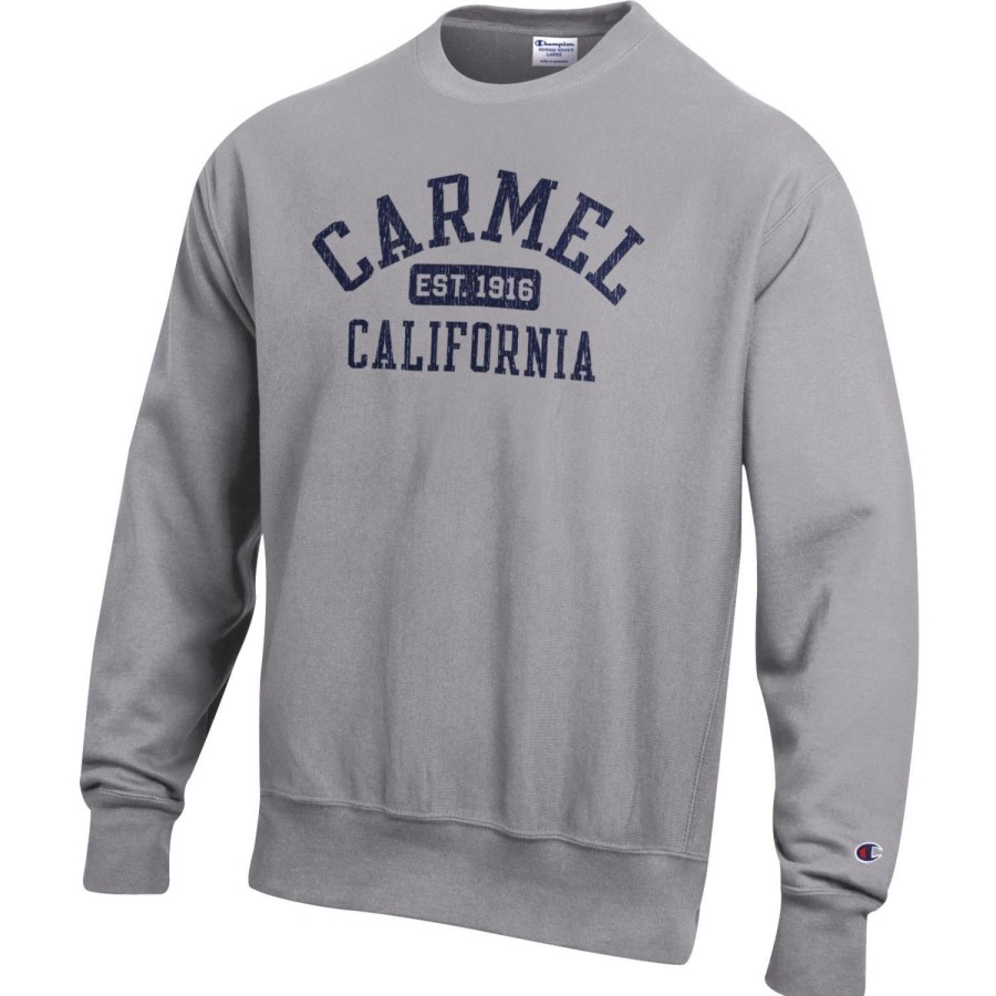 Men * | Champion Carmel Unisex Crewneck Sweatshirt Wholesale Oxford