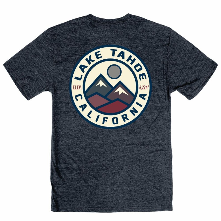 Men * | Security V2 Mountains Lake Tahoe T-Shirt Sale Online Navy