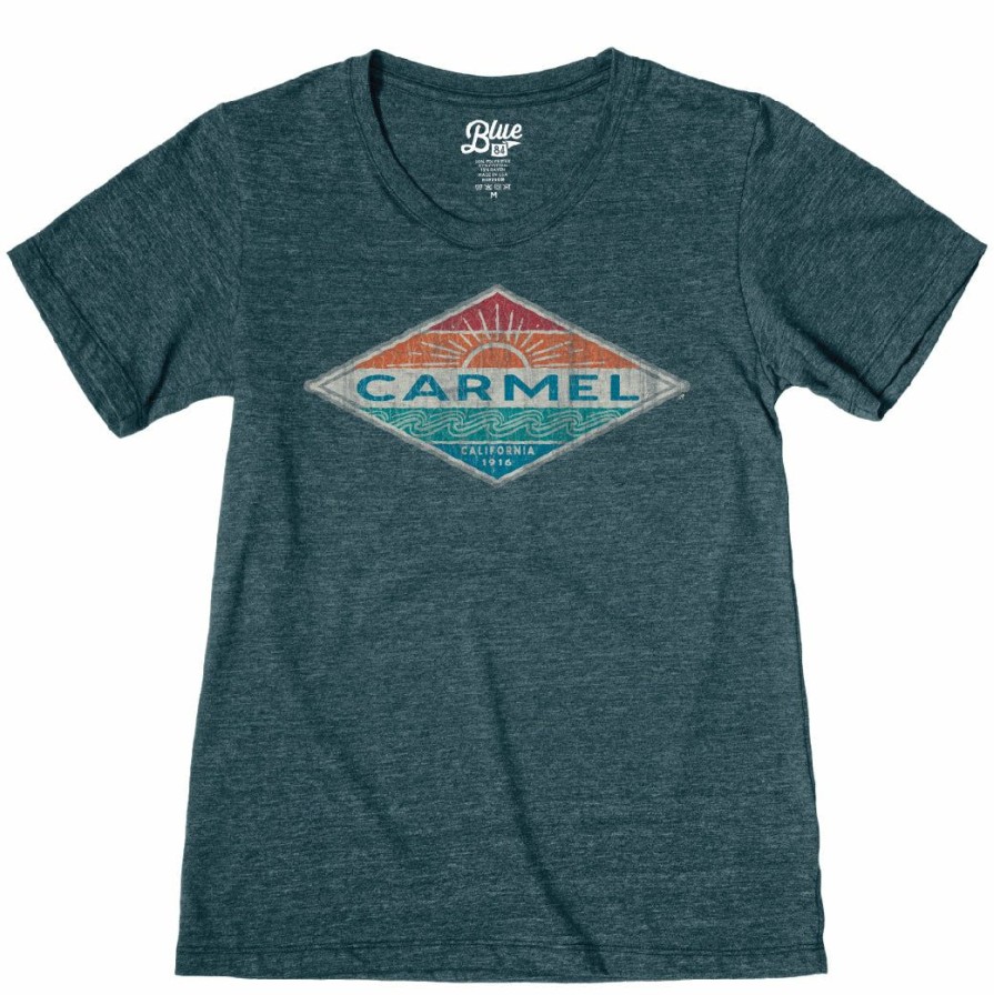 Men * | Hallena Sun & Waves Carmel T-Shirt Hot Selling Dark Teal