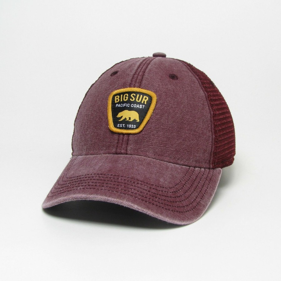 Accessories * | Big Sur Patrol Trucker Hat Best Choice Burgundy