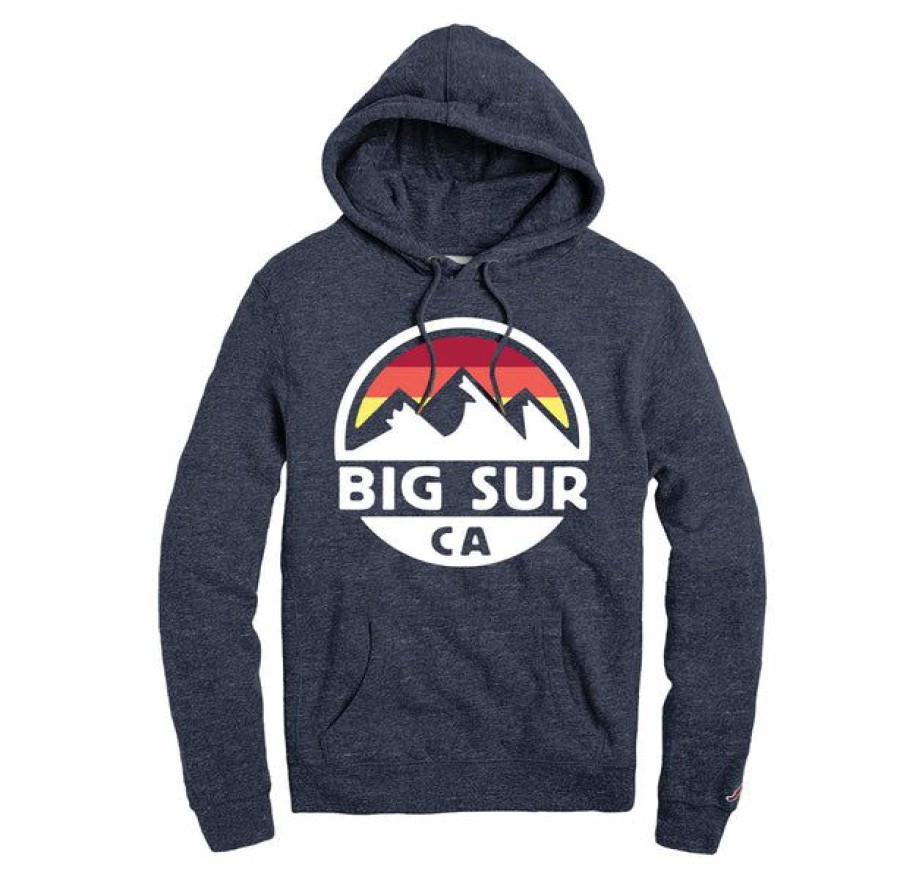 Men * | Big Sur Fall Mens Hooded Sweatshirt Discount Online Navy