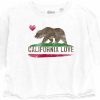 Women * | Cali On My Mind California Crop T-Shirt Cheap Online White