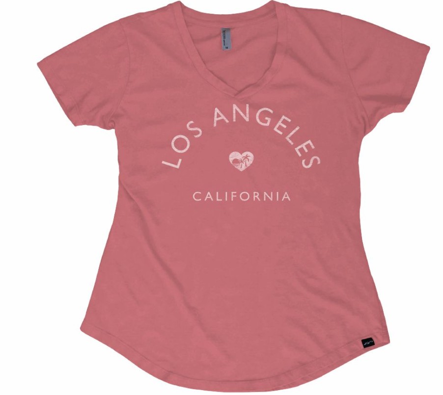 Women * | Con Crystal Clear Los Angeles T-Shirt Hot Selling Watermelon