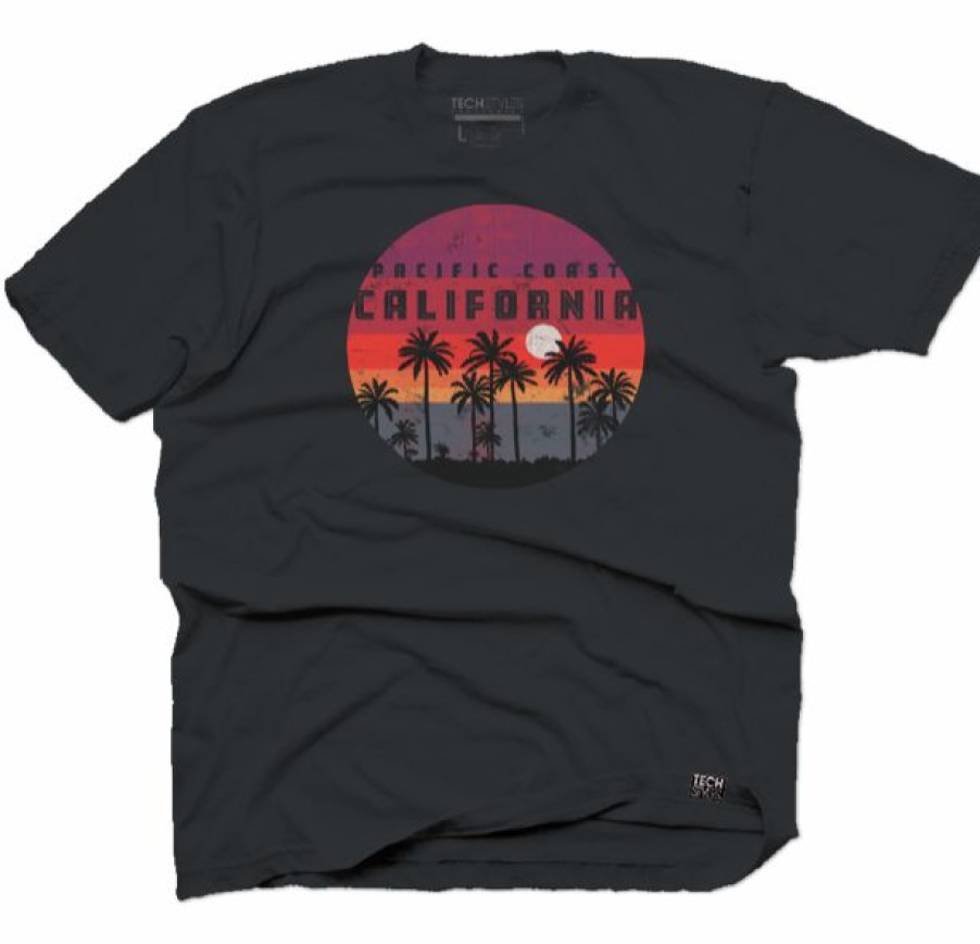 Men * | California History T-Shirt Cheap Online Black