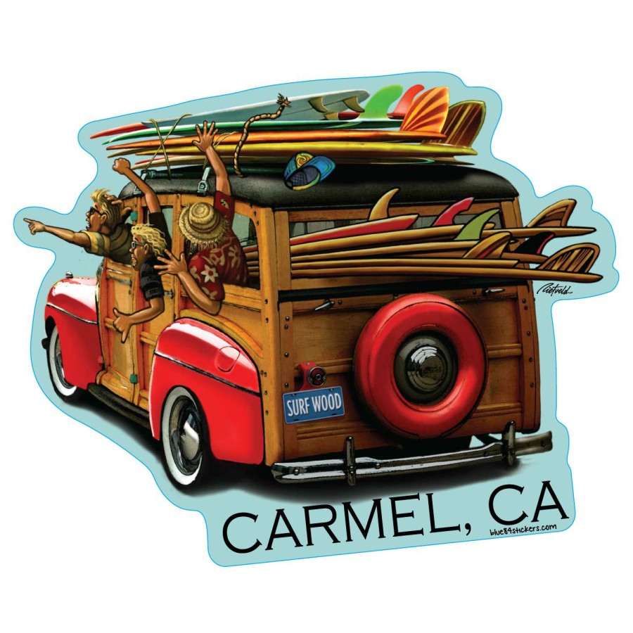 Accessories * | Surf Trip Carmel Sticker Sale Online