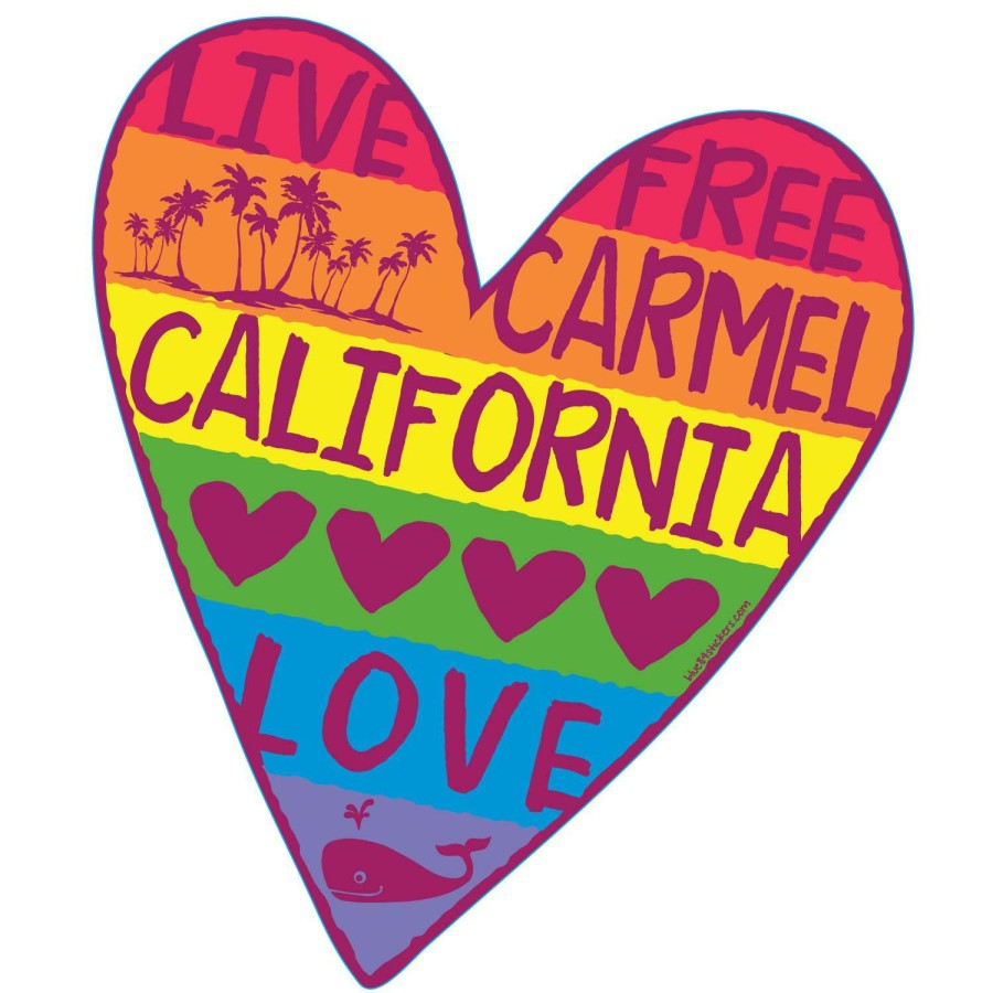 Accessories * | Live Free Palm Carmel Sticker Sale