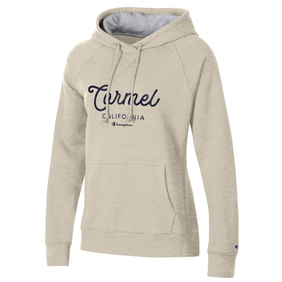 Women * | Champion Carmel Hooded Sweatshirt Cheap Online Oatmeal