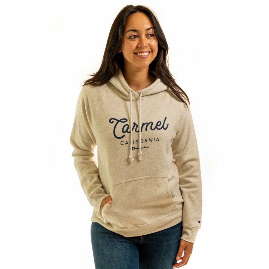 Women * | Champion Carmel Hooded Sweatshirt Cheap Online Oatmeal