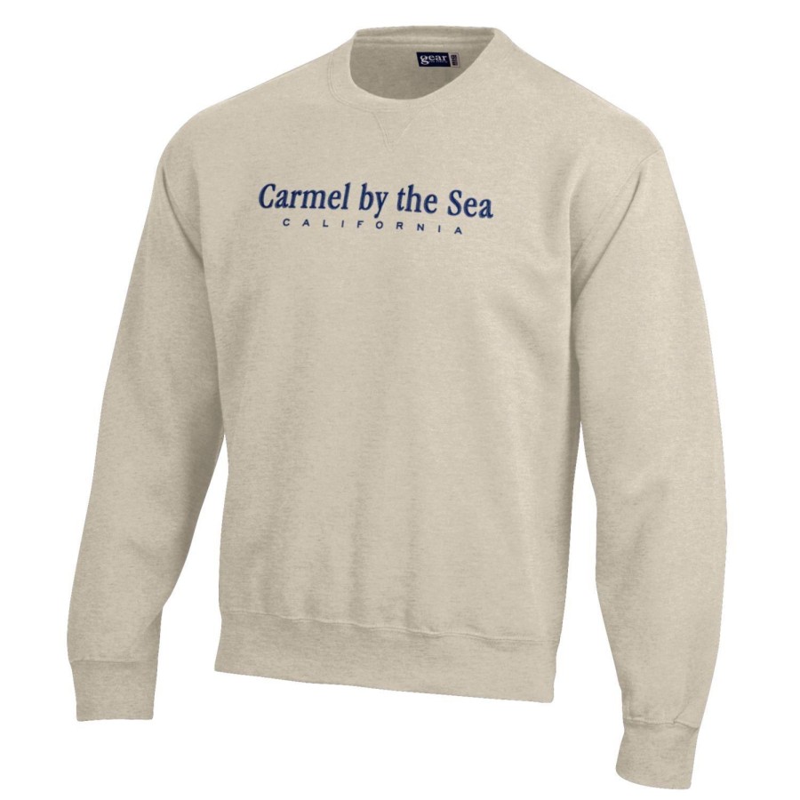 Men * | Carmel By The Sea Unisex Crewneck Sweatshirt Sale Online Oatmeal