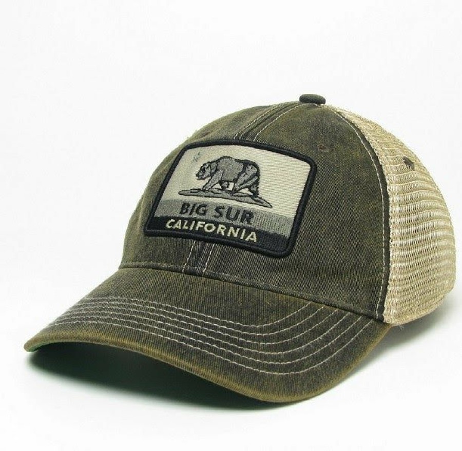 Accessories * | Big Sur Patch Trucker Hat Bargain Sale Washed Black