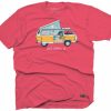 Men * | Out Of Reach Santa Barbara T-Shirt Reliable Quality Nantucket Red