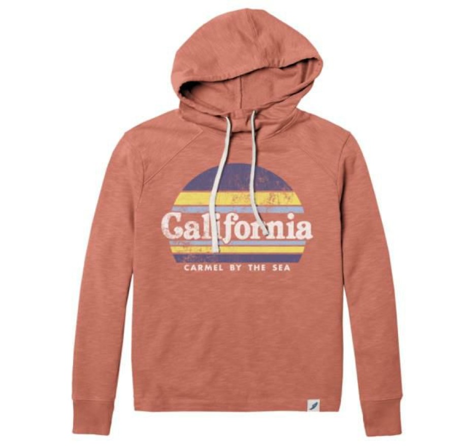 Women * | Womens Carmel Retro Hooded Sweatshirt Wholesale Terra Cotta