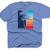 Men * | Radical San Diego Palm T-Shirt Latest Pool Blue