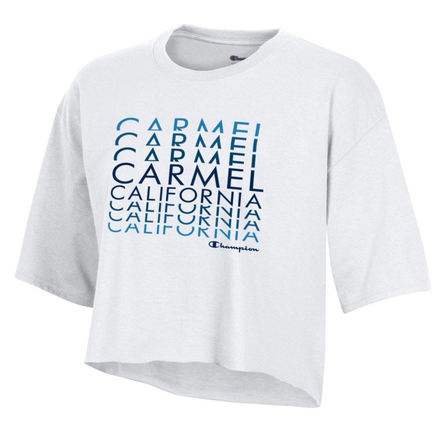 Women * | Champion Carmel Crop T-Shirt Latest White